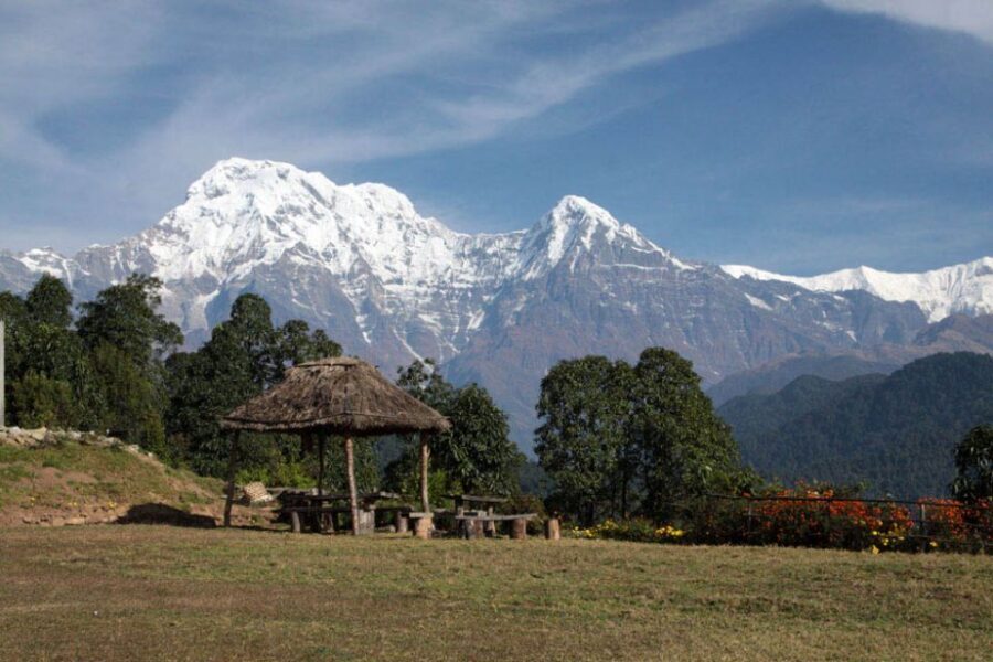 Day Hike at Annapurna Foothills - Dhampus to Phedi: the downhill finish through forest and terraced farmlands
