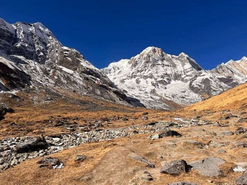 Pokhara: 7-Day Annapurna Base Camp Trek via Ghandruk - Day 4 to Machapuchare Base Camp and ABC: alpine terrain and big panorama